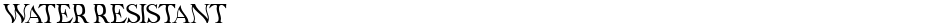 Water ResistantDemo