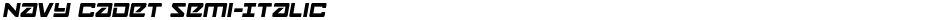 Navy Cadet Semi-ItalicDemo