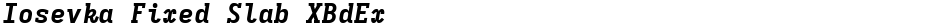 Iosevka Fixed Slab XBdExDemo