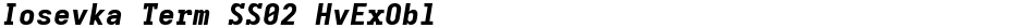 Iosevka Term SS02 HvExOblDemo