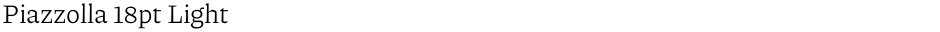 Piazzolla 18pt LightDemo