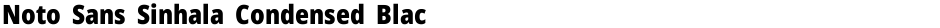 Noto Sans Sinhala Condensed BlackDemo
