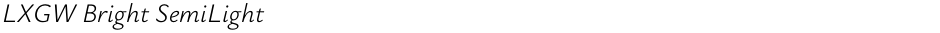 LXGW Bright SemiLightDemo