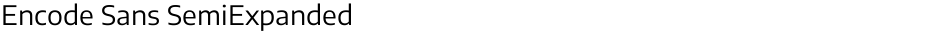 Encode Sans SemiExpandedDemo