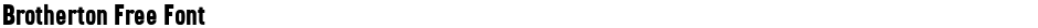 Brotherton Free FontDemo