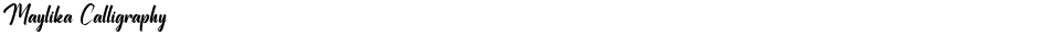 Maylika CalligraphyDemo