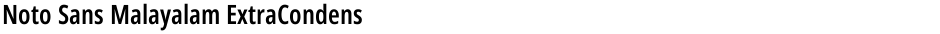 Noto Sans Malayalam ExtraCondensed SemiBoldDemo