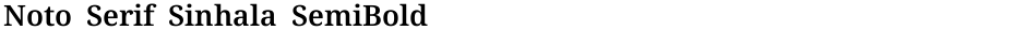 Noto Serif Sinhala SemiBoldDemo