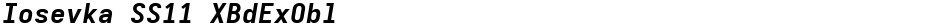 Iosevka SS11 XBdExOblDemo