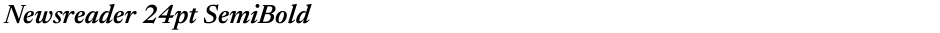 Newsreader 24pt SemiBoldDemo