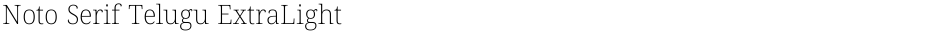 Noto Serif Telugu ExtraLightDemo