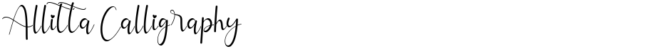 Allitta CalligraphyDemo