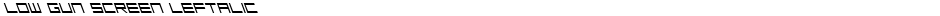 Low Gun Screen LeftalicDemo
