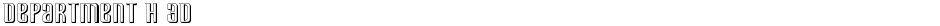 Department H 3DDemo