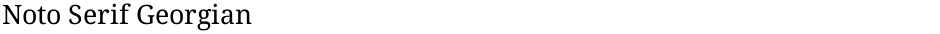 Noto Serif GeorgianDemo
