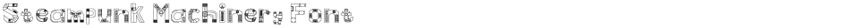 Steampunk Machinery FontDemo