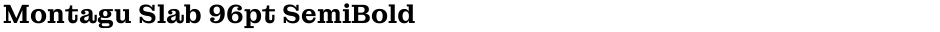 Montagu Slab 96pt SemiBoldDemo