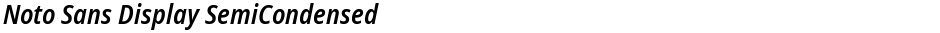 Noto Sans Display SemiCondensed SemiBoldDemo