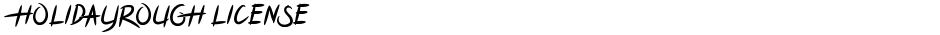 HOLIDAYROUGH LICENSEDemo