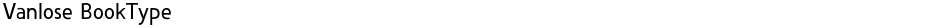 Vanlose BookTypeDemo