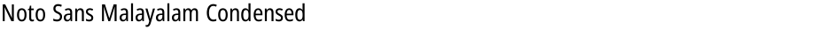 Noto Sans Malayalam CondensedDemo