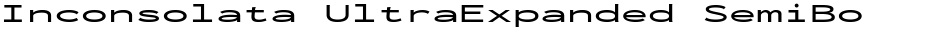 Inconsolata UltraExpanded SemiBoldDemo