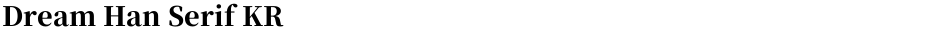 Dream Han Serif KRDemo
