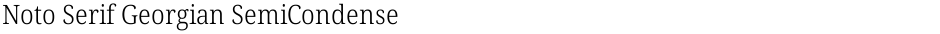 Noto Serif Georgian SemiCondensed LightDemo