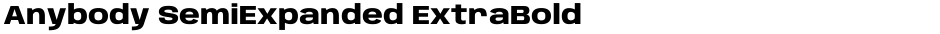 Anybody SemiExpanded ExtraBoldDemo