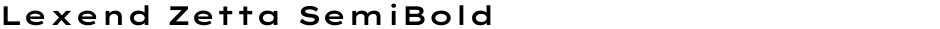 Lexend Zetta SemiBoldDemo