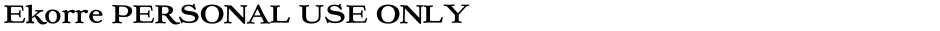 Ekorre PERSONAL USE ONLYDemo