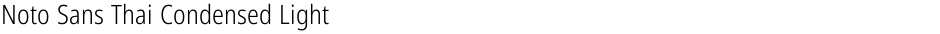 Noto Sans Thai Condensed LightDemo