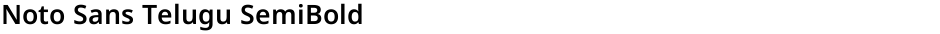 Noto Sans Telugu SemiBoldDemo