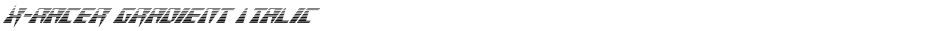X-Racer Gradient ItalicDemo