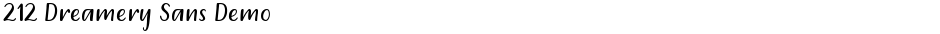 212 Dreamery Sans DemoDemo