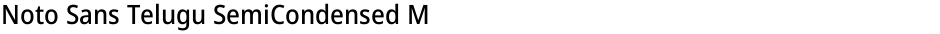 Noto Sans Telugu SemiCondensed MediumDemo