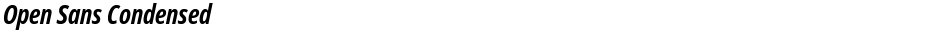 Open Sans CondensedDemo