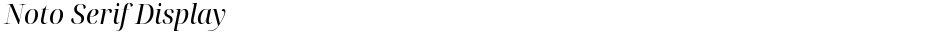 Noto Serif DisplayDemo
