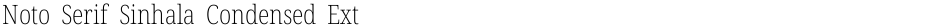Noto Serif Sinhala Condensed ExtraLightDemo