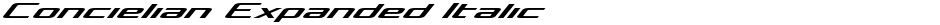 Concielian Expanded ItalicDemo