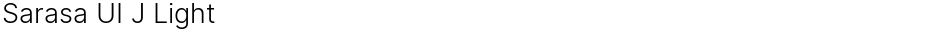Sarasa UI J LightDemo
