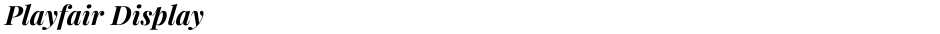 Playfair DisplayDemo
