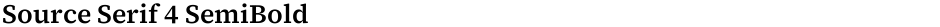 Source Serif 4 SemiBoldDemo