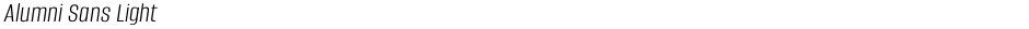 Alumni Sans LightDemo