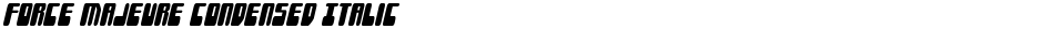 Force Majeure Condensed ItalicDemo
