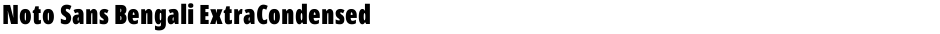 Noto Sans Bengali ExtraCondensed BlackDemo