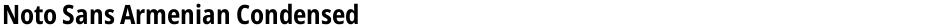 Noto Sans Armenian CondensedDemo