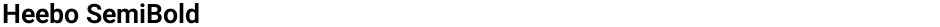 Heebo SemiBoldDemo