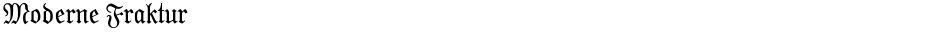Moderne FrakturDemo