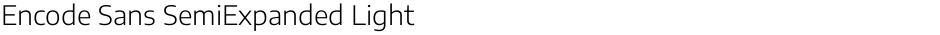 Encode Sans SemiExpanded LightDemo